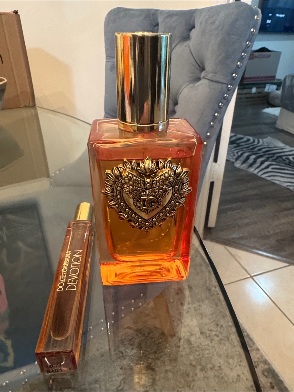 Dolce & Gabbana Devotion Perfume in Gold and Amber